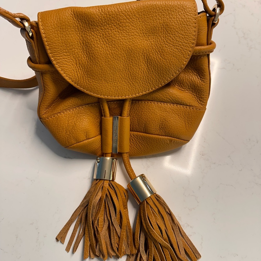 See by Chloe Tan Leather Crossbody Bag with Tassel - Picture 2 of 5